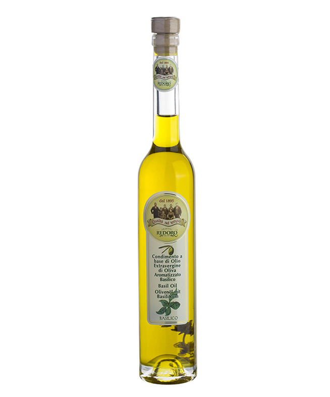 Olio Extra Vergine aromatizzato Basilico bottilglia da 100 ml