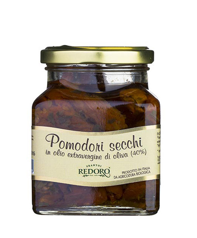 vaso di pomodori secchi in olio extra vergine vaso da 280 grammi