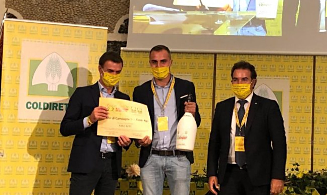 Daniele Salvagno e i vincitori di Oscar Green Agricoltura