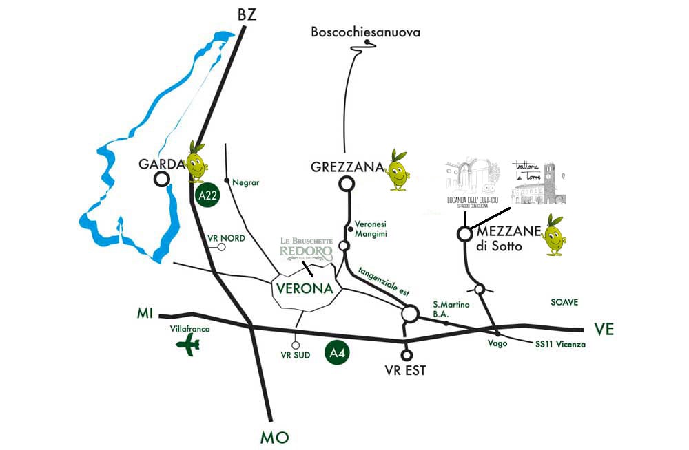 Mappa Strutture Olio Redoro