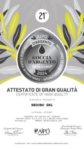 Premio Goccia Argento per Olio Veneto Valpolicella dop Redoro