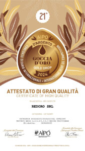 Premio Goccia Oro per Olio Biologico Redoro