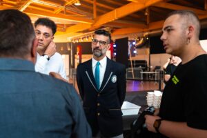 Ritratto di Lorenzo Veltri giudice dei Guinness World Record alle Risosterie